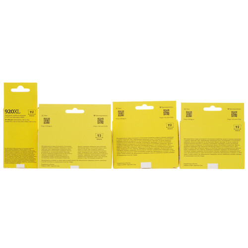 Купить Набор картриджей T2 IC-H920XL_MP голубой, желтый, пурпурный, черный  9115316. Характеристики, отзывы и цены в Донецке