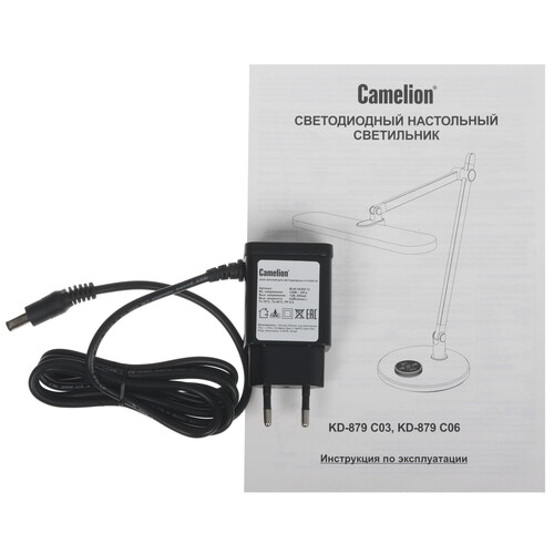 Купить Настольный светильник Camelion KD-879 C03 серебристый  9198530. Характеристики, отзывы и цены в Донецке