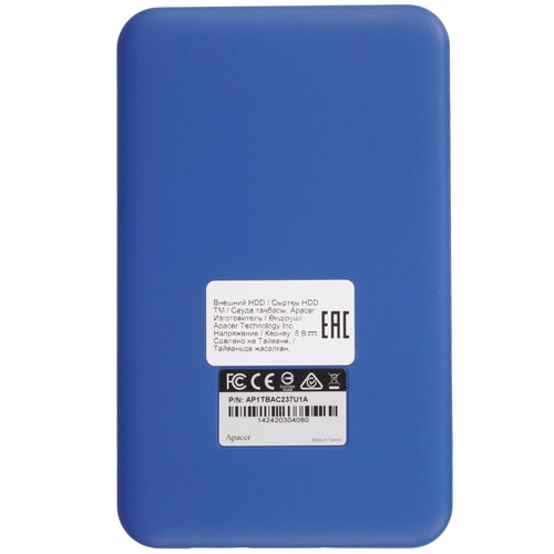 Купить 1 ТБ Внешний HDD Apacer AC237 [AP1TBAC237U-1]  5449963. Характеристики, отзывы и цены в Донецке