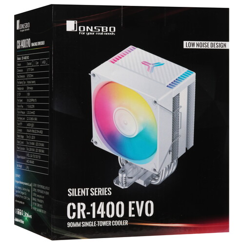 Купить Кулер для процессора JONSBO CR-1400 EVO Color  9197068. Характеристики, отзывы и цены в Донецке