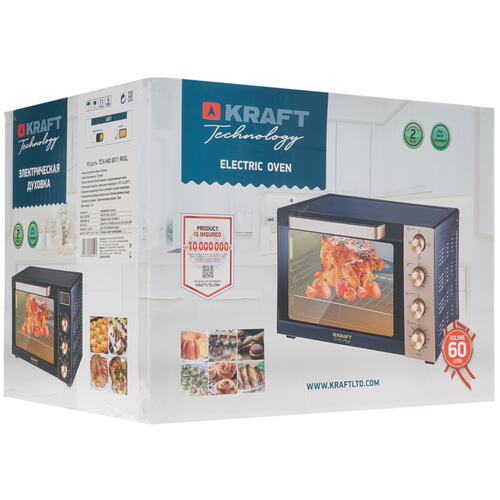 Купить Мини-печь Kraft Technology TCH-MO 6011 RKGL черный  8199698. Характеристики, отзывы и цены в Донецке