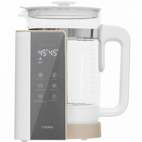 Купить Электрочайник Reoka RKEK-06TSG белый  9977413. Характеристики, отзывы и цены в Донецке