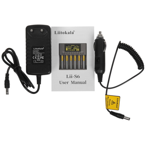 Купить Зарядное устройство LiitoKala Lii-S6 EU+Carcable  9212337. Характеристики, отзывы и цены в Донецке
