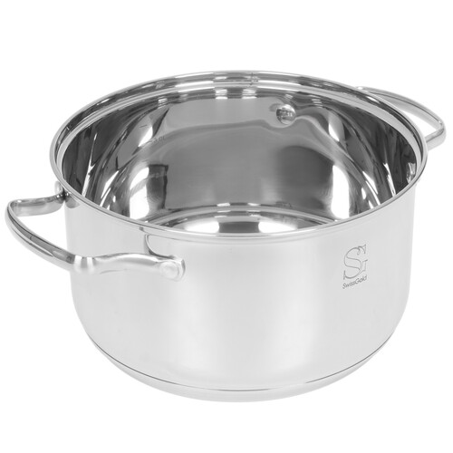 Купить Кастрюля Swisgold Taurus SG-18077 4.7 л 22 см серебристый  9151807. Характеристики, отзывы и цены в Донецке