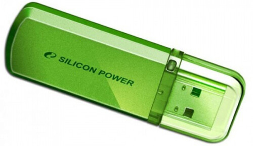 Купить Память USB 2.0 Flash Silicon power 64 Gb Helios 101 Green  1002703. Характеристики, отзывы и цены в Донецке
