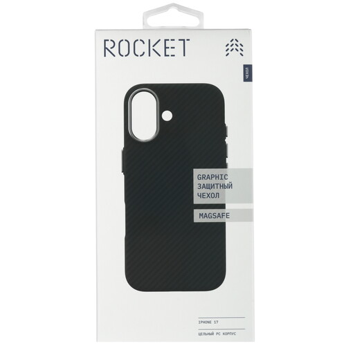 Купить Накладка  Rocket Graphic для Apple iPhone 17 черный  5639059. Характеристики, отзывы и цены в Донецке