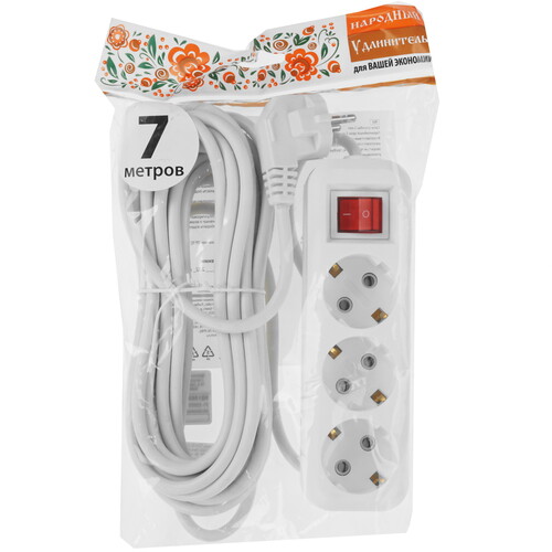 Купить Удлинитель TDM ELECTRIC Народный SQ1303-1423 белый  9277118. Характеристики, отзывы и цены в Донецке