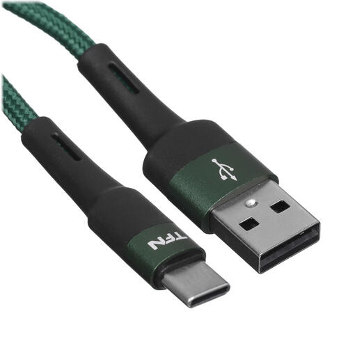 Купить Кабель круглый TFN USB Type-C - USB 2.0 Type-A зеленый 1.2 м  5465794. Характеристики, отзывы и цены в Донецке
