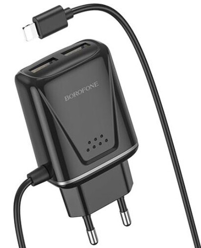 Купить Сетевое зарядное устройство Borofone BA50A черный  5474797. Характеристики, отзывы и цены в Донецке