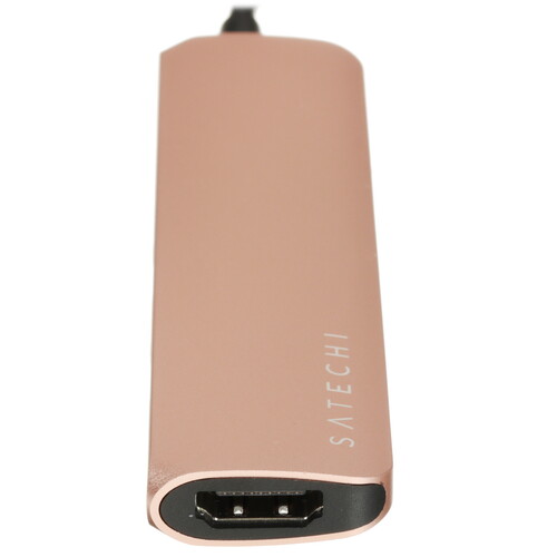 Купить Док-станция Satechi Slim Aluminum Type-C Multi-Port Adapter with Type-C Charging золотистый  5470202. Характеристики, отзывы и цены в Донецке