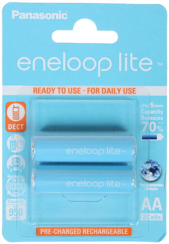 Купить Аккумулятор Panasonic Eneloop Lite BK-3LCCE 950 мА*ч  1187187. Характеристики, отзывы и цены в Донецке