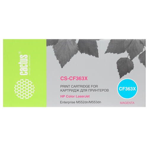 Купить Картридж лазерный Cactus CF363X пурпурный, с чипом  7973853. Характеристики, отзывы и цены в Донецке