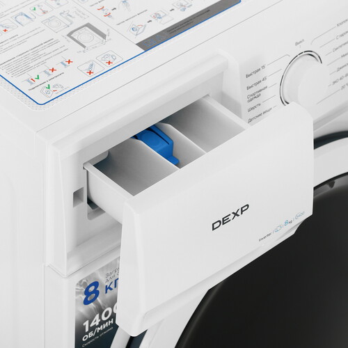 Купить Стиральная машина DEXP WF-8B1M белый  9154824. Характеристики, отзывы и цены в Донецке