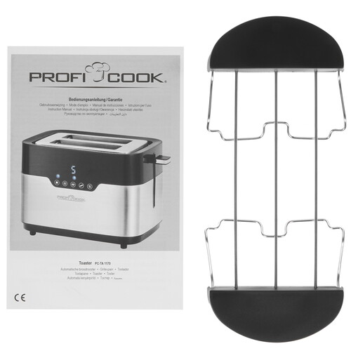 Купить Тостер ProfiCook PC-TA 1170 серебристый  8165193. Характеристики, отзывы и цены в Донецке