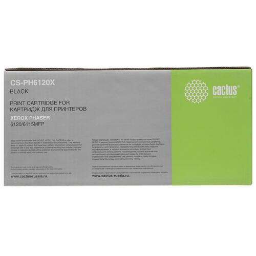 Купить Картридж лазерный Cactus CS-PH6120X черный, с чипом  7937078. Характеристики, отзывы и цены в Донецке