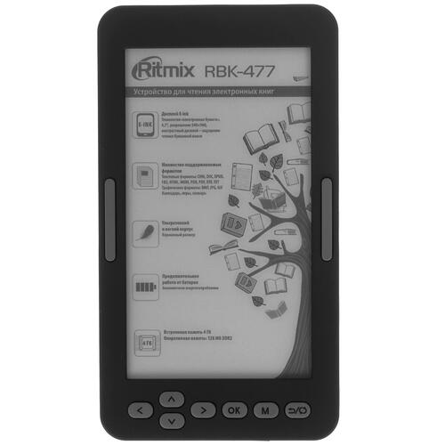 Купить 4.7" Электронная книга Ritmix RBK-477 черный  9954721. Характеристики, отзывы и цены в Донецке