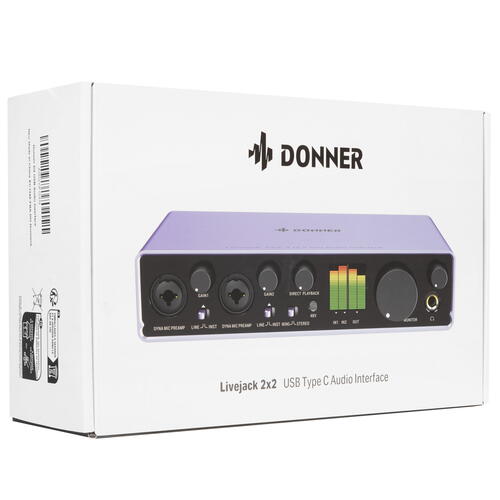 Купить Внешняя звуковая карта Donner Livejack 2X2  5440934. Характеристики, отзывы и цены в Донецке