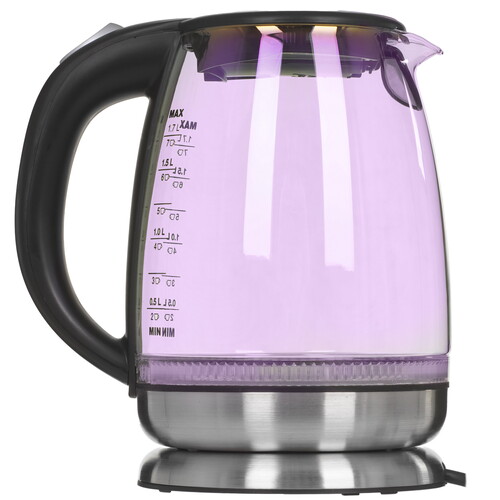 Купить Электрочайник Hyundai HYK-G8800 серебристый  9228365. Характеристики, отзывы и цены в Донецке