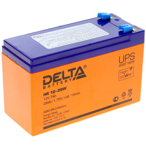 Купить Аккумуляторная батарея для ИБП Delta HR 12-28 W  1184924. Характеристики, отзывы и цены в Донецке
