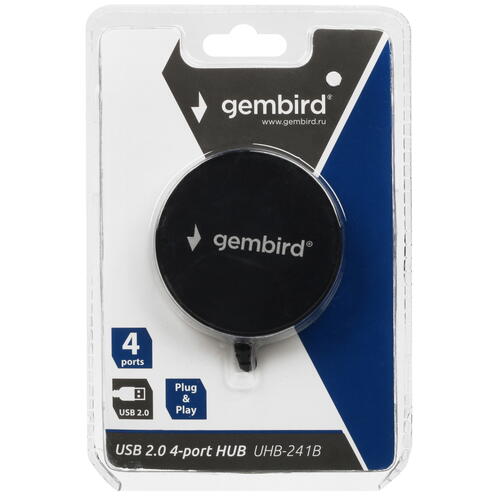 Купить USB-разветвитель Gembird UHB-241B  5407335. Характеристики, отзывы и цены в Донецке