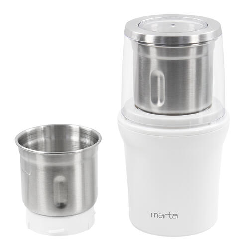 Купить Кофемолка электрическая MARTA MT-CG2179B белый  9058525. Характеристики, отзывы и цены в Донецке