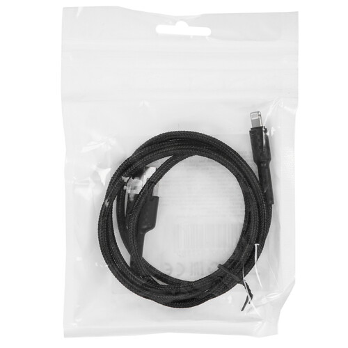 Купить Кабель круглый Defender Lightning 8-pin - USB 2.0 Type-A черный 1 м  5479448. Характеристики, отзывы и цены в Донецке