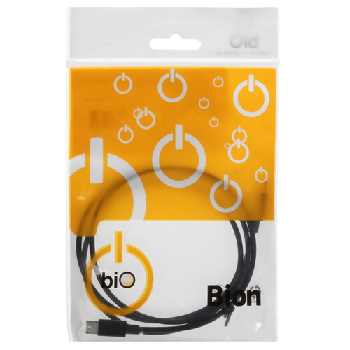 Купить Кабель круглый Bion USB Type-C - USB Type-C черный 1 м  5612895. Характеристики, отзывы и цены в Донецке