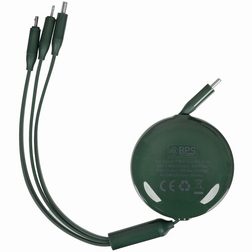 Купить Кабель автосмотка Baseus Lightning 8-pin, micro USB, USB Type-C - USB 2.0 Type-A зеленый 1.1 м  5627817. Характеристики, отзывы и цены в Донецке