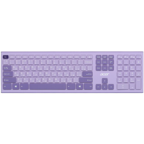 Купить Клавиатура+мышь беспроводная   Acer OCC205 фиолетовый  9091293. Характеристики, отзывы и цены в Донецке