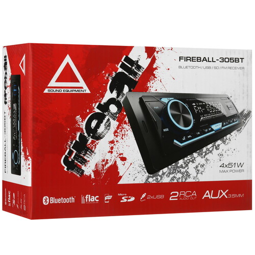 Купить Автопроигрыватель AurA FIREBALL-305BT  5608250. Характеристики, отзывы и цены в Донецке
