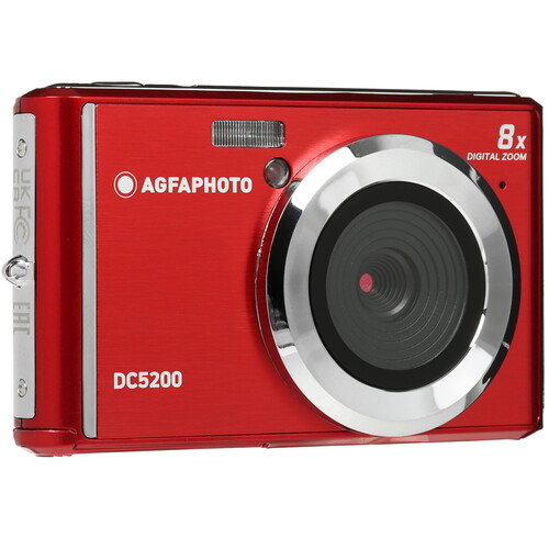 Купить Компактный фотоаппарат AgfaPhoto DC5200 красный  5632403. Характеристики, отзывы и цены в Донецке
