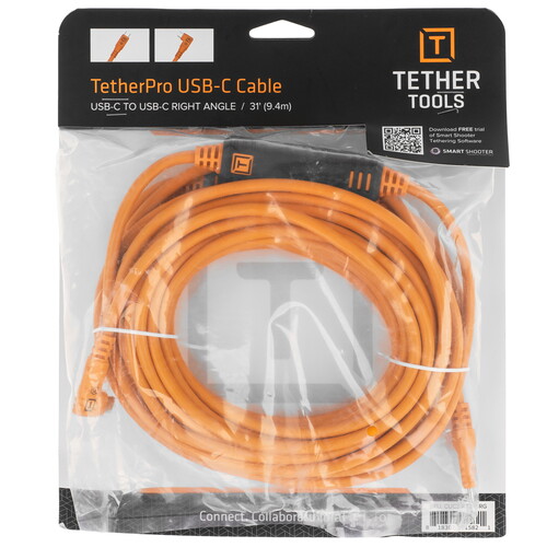 Купить Кабель круглый Tether Tools USB Type-C - USB Type-C оранжевый 9.4 м  5605744. Характеристики, отзывы и цены в Донецке