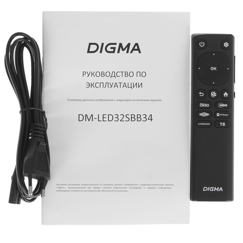 Купить 32" (81 см) Телевизор Digma DM-LED32SBB34 черный  9184595. Характеристики, отзывы и цены в Донецке
