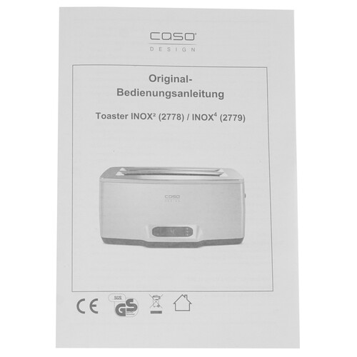 Купить Тостер CASO Inox 4 серебристый  8117470. Характеристики, отзывы и цены в Донецке