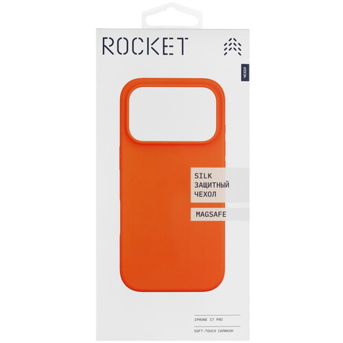 Купить Накладка  Rocket Silk для Apple iPhone 17 Pro оранжевый  5639084. Характеристики, отзывы и цены в Донецке