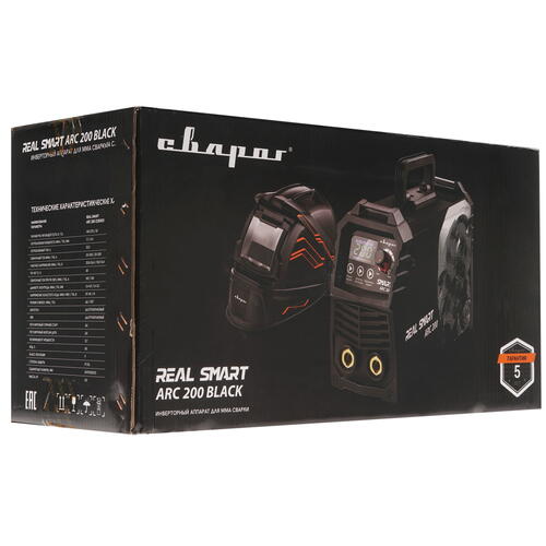 Купить Сварочный аппарат Сварог REAL SMART ARC 200 BLACK (Z28303) (маска+краги)  8197675. Характеристики, отзывы и цены в Донецке