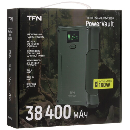 Купить Портативная зарядная станция TFN Power Vault зеленый  5475277. Характеристики, отзывы и цены в Донецке