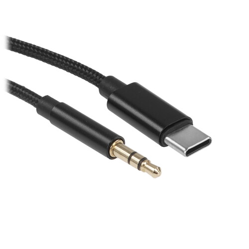Купить Кабель круглый Cablexpert USB Type-C - 3.5 mm jack черный 1 м  9092877. Характеристики, отзывы и цены в Донецке