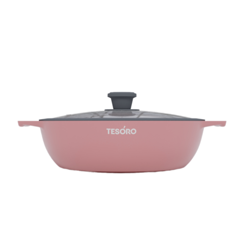 Купить Жаровня Tesoro Florence Induction total TF6540tpi розовый  9165203. Характеристики, отзывы и цены в Донецке