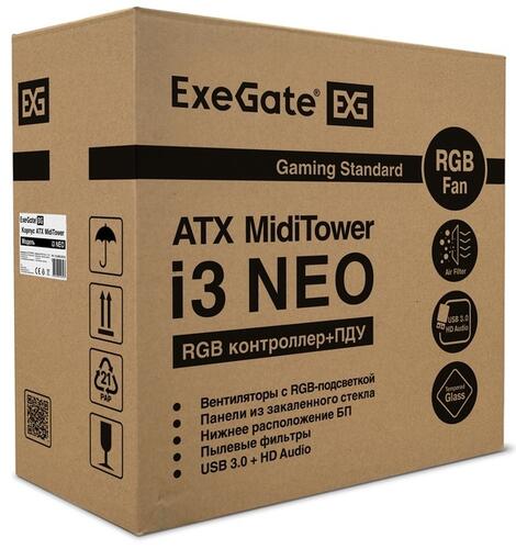 Купить Корпус ExeGate i3 NEO-PPH600  9101504. Характеристики, отзывы и цены в Донецке