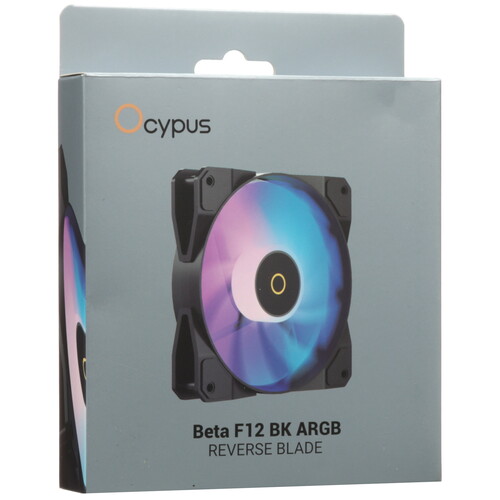 Купить Реверсный вентилятор Ocypus Beta F12 BK ARGB REVERSE BLADE  5620155. Характеристики, отзывы и цены в Донецке
