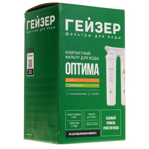 Купить Проточный питьевой фильтр Гейзер Оптима  5429781. Характеристики, отзывы и цены в Донецке