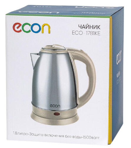 Купить Электрочайник Econ ECO-1781KE бежевый  9031722. Характеристики, отзывы и цены в Донецке