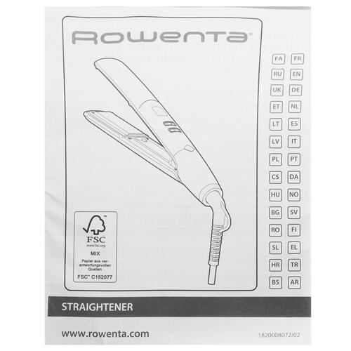 Купить Выпрямитель для волос Rowenta SF4620F0  5352849. Характеристики, отзывы и цены в Донецке