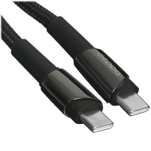 Купить Кабель круглый DEPPA USB Type-C - USB Type-C черный 1.5 м  9113474. Характеристики, отзывы и цены в Донецке