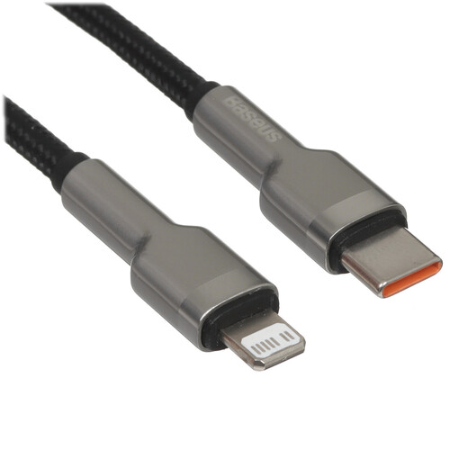 Купить Кабель круглый Baseus Lightning 8-pin - USB Type-C черный 1 м  9167182. Характеристики, отзывы и цены в Донецке