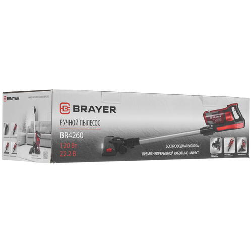 Купить Пылесос  вертикальный  Brayer BR4260  красный  5301759. Характеристики, отзывы и цены в Донецке