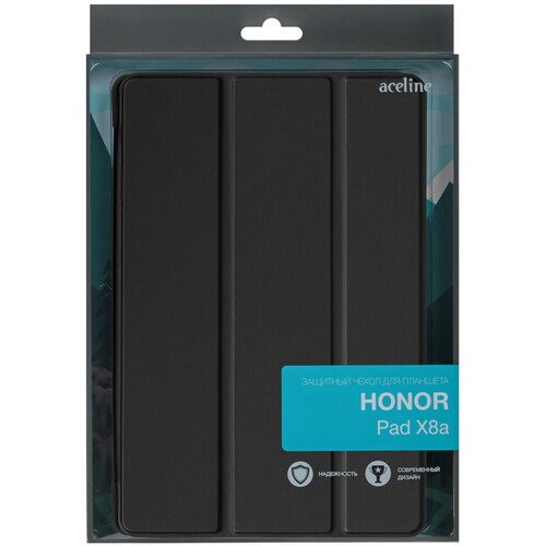Купить Чехол-книжка Aceline Streak для HONOR Pad X8a черный  5610069. Характеристики, отзывы и цены в Донецке