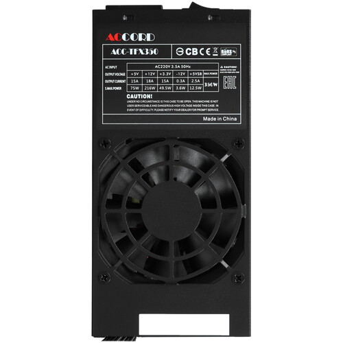Купить Блок питания Accord ACC-TFX350  черный  5614618. Характеристики, отзывы и цены в Донецке