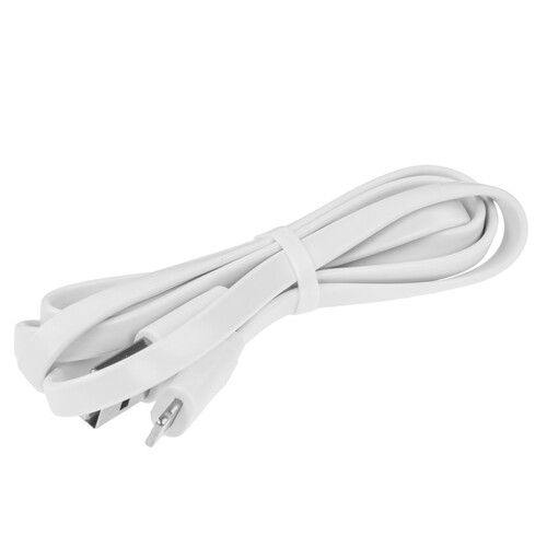 Купить Кабель плоский Maxvi Lightning 8-pin - USB 2.0 Type-A белый 1 м  9087703. Характеристики, отзывы и цены в Донецке